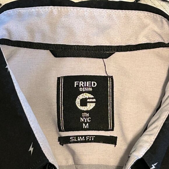 Fried Denim Lightning Bolt Shirt Medium - Picture 4 of 4